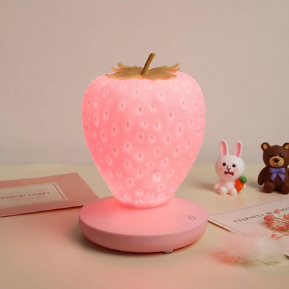 LED Strawberry Night Light for Kids' Bedrooms