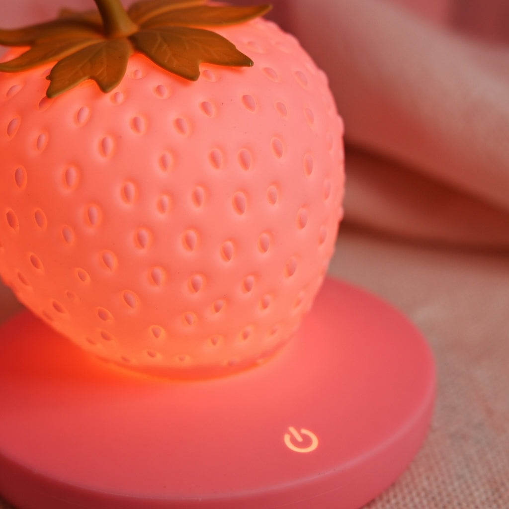 LED Strawberry Night Light for Kids' Bedrooms