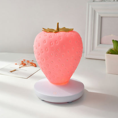 LED Strawberry Night Light for Kids' Bedrooms